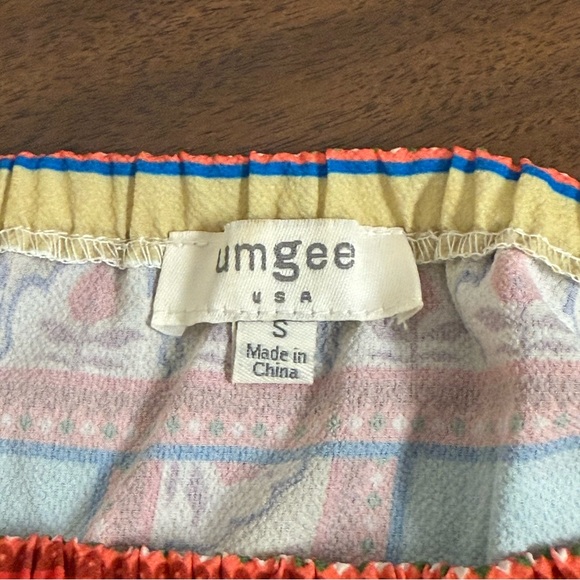 Umgee USA Boho Floral Peasant Top Small Off Shoulder 3/4 Sleeve Festival Spring - Picture 5 of 7